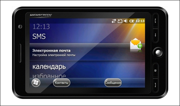 Highscreen Hippo - гибрид планшета и коммуникатора на Windows Mobile.